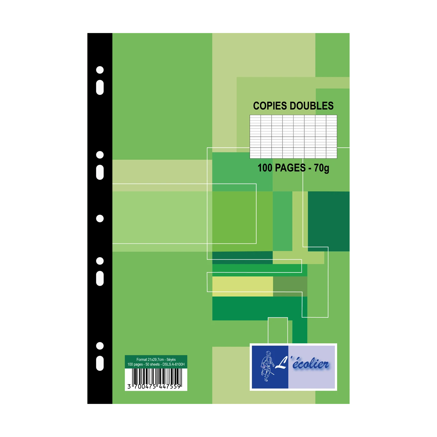Copies Doubles — 21 × 29,7 cm · 100 pages · Perforées