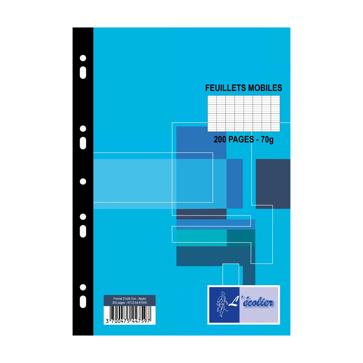 Feuillets Mobiles — 21 × 29,7 cm · 200 pages · Perforées
